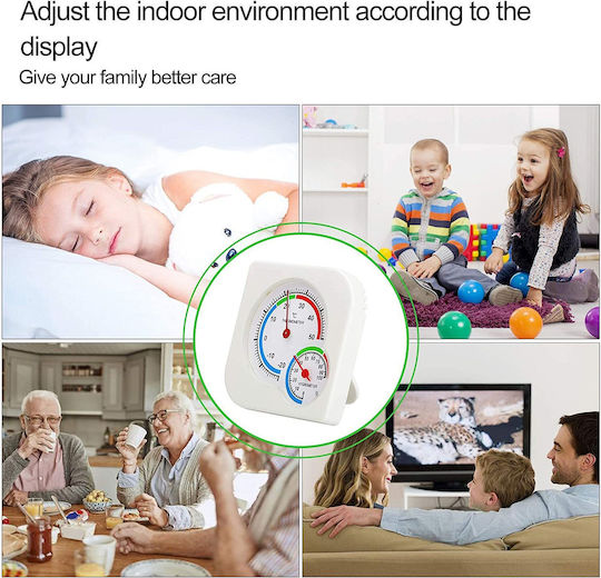 Analog Thermometer & Hygrometer for Indoor Use