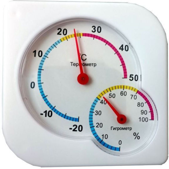 Analog Thermometer & Hygrometer for Indoor Use