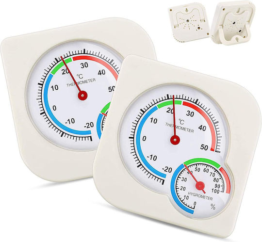 Analog Thermometer & Hygrometer for Indoor Use