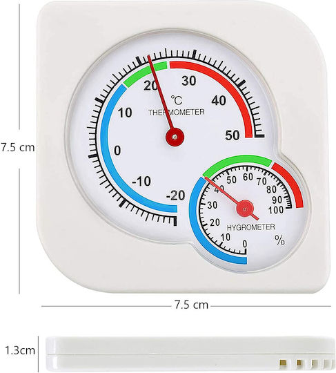 Analog Thermometer & Hygrometer for Indoor Use