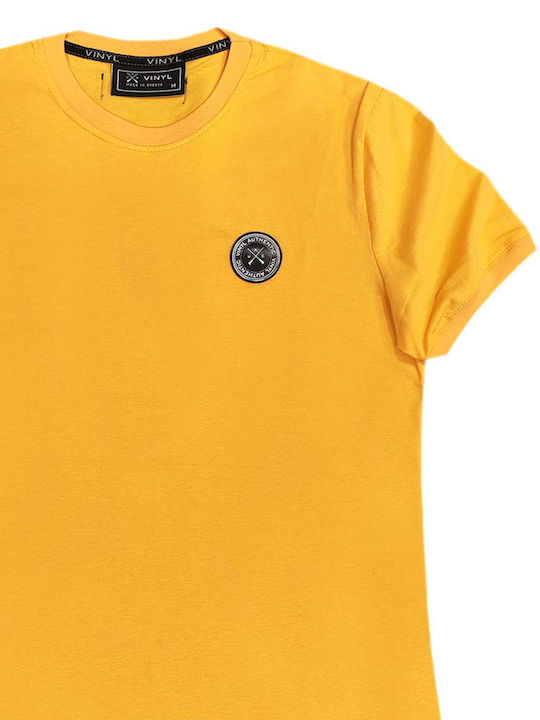 Vinyl Art Clothing Men's Short Sleeve T-shirt YELLOW 19510-27