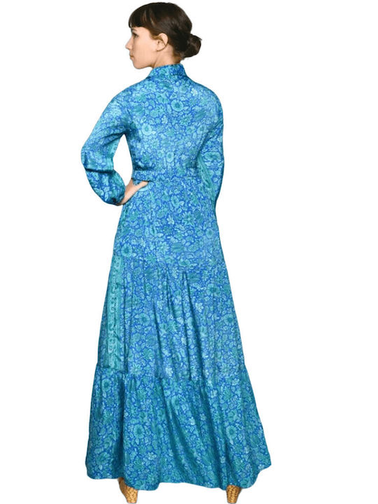Damen Maxi Spanisches Boho-Ozean-Kleid 4920600333327 Xl