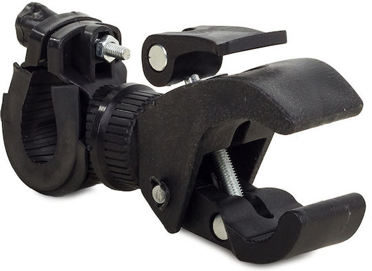 Ajustable Bike Mount Zola Clips D16-46mm Flashlight 20-35mm Frame Black
