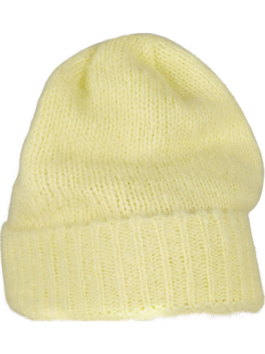 Beanie Unisex Căciulă cu Tricotaj Rib în culoarea Galben