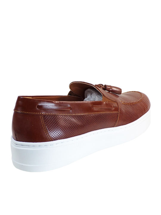 Men's Leather Moccasins Tabac Brown