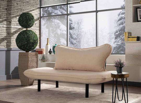 Διθέσιος Καναπές Cream 140x65x70εκ.
