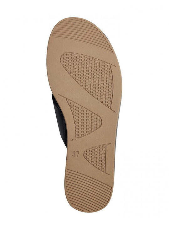 Flache Sandalen für Damen in Schwarz Farbe