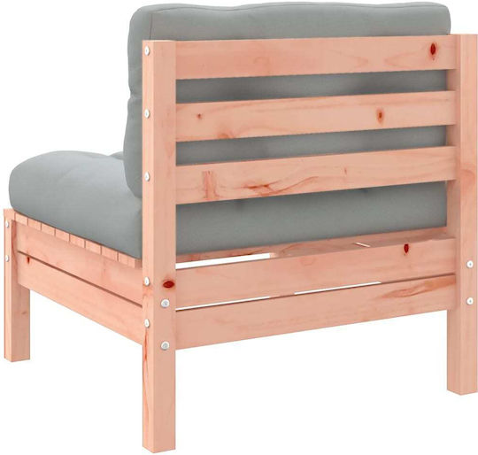 Garten- und Outdoor-Möbelsets Wohnzimmer Typsatz 9 Stück Massiv Pseudo-Tschuga Eiche mit Kissen