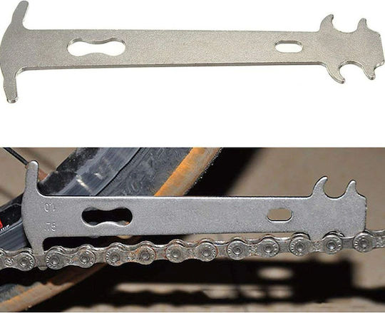 Verificator lanț bicicletă Zola Metal Argintiu 15 cm