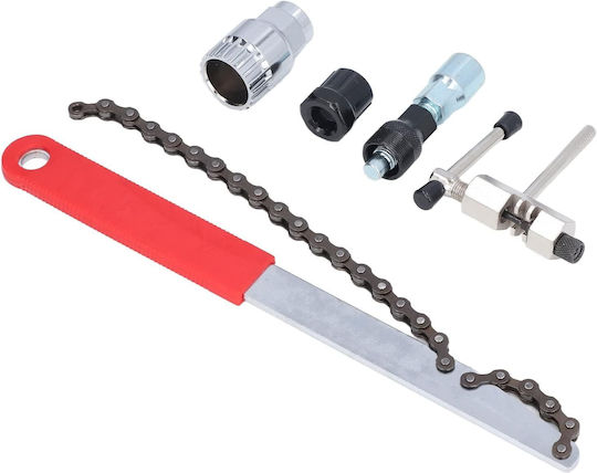 Bicycle Repair Tool Set Zola 5 Pieces Silver