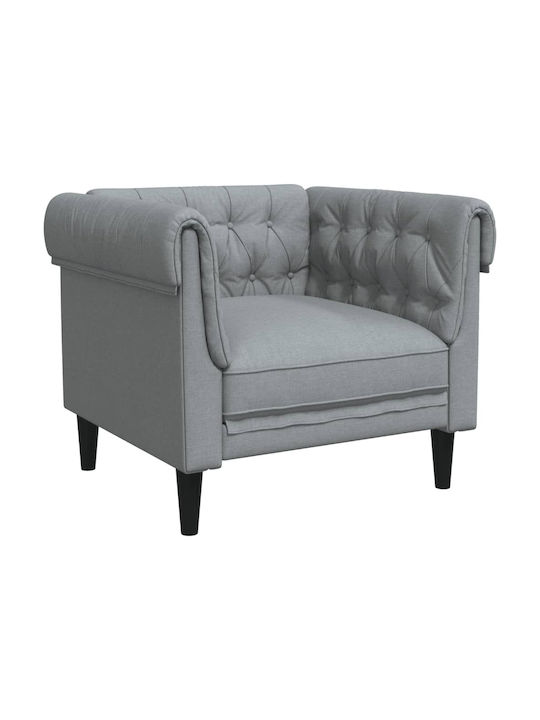Living Room Furniture Set 3-Seater & 2-Seater & Armchair Gray