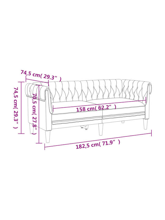 Living Room Furniture Set 3-Seater & 2-Seater & Armchair Gray