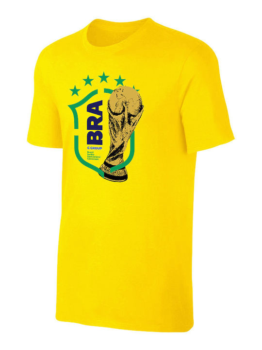 Sportarena Βραζιλία Wc2022 T-shirt Κίτρινο