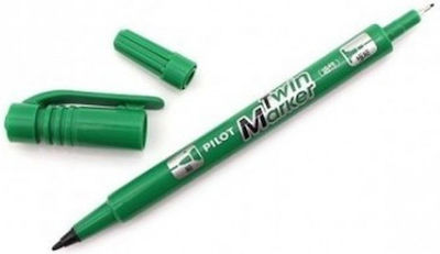 Pilot Twin Permanent Marker Green (sca-tmg)