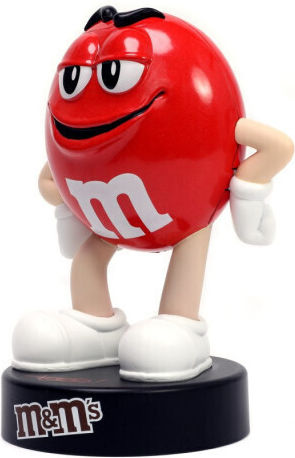 Figurină metalică Jada M&M roz 10cm