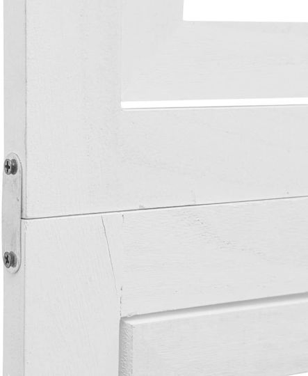 vidaXL Decorative Room Divider Wooden with 4 Panels 140x160cm