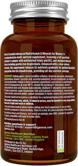 iGennus Multivitamin & Minerals for Women Πολυβιταμίνη για Ενέργεια 180 ταμπλέτες