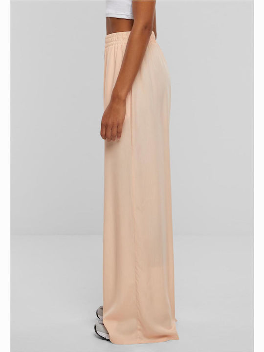 Women's Fabric Trousers in Loose Fit Softapricot