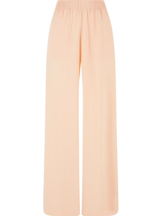 Women's Fabric Trousers in Loose Fit Softapricot