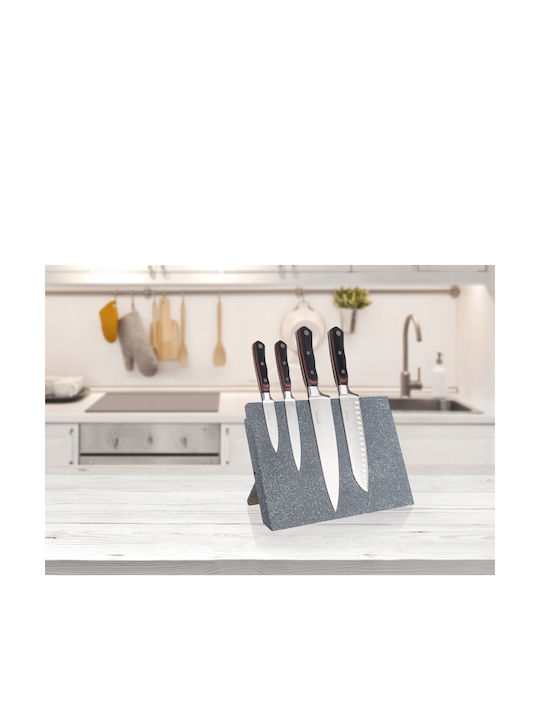 Knife Set with Base made of Stainless Steel 21.5cm 25109004 1pcs