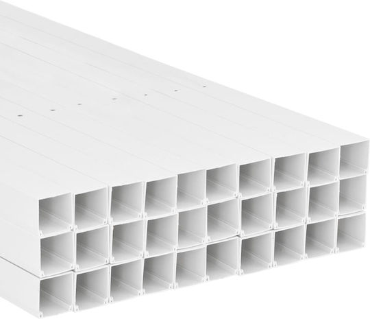 Vidaxl Cable Channel 50 X 25 mm 30 M PVC