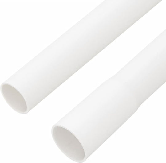 Vidaxl Canal pentru cabluri cu clips Ø25 mm 10 m PVC
