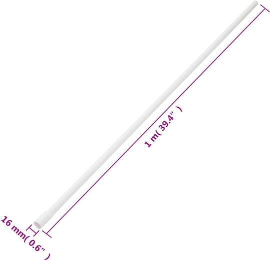Vidaxl Κανάλι Καλωδίων Κλιπ Ø16 Χιλ 10 Μ Pvc