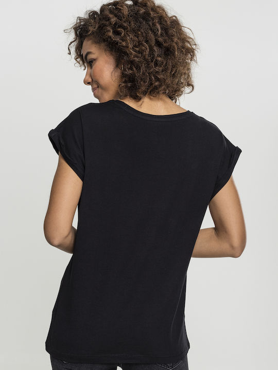 Miss Tee Nasa T-shirt Μαύρο Βαμβακερό