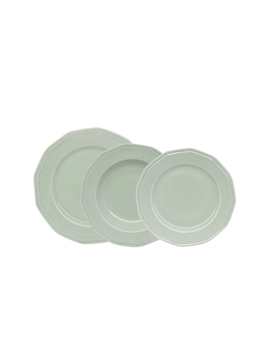 Domumart Green Porcelain Dinnerware Set 20pcs