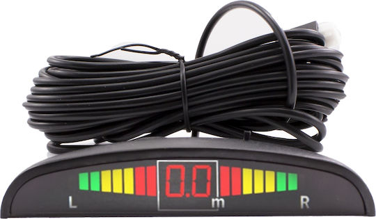 CarGuard Sistem de Parcare Auto și 4 Senzori 23.8mm în Culoare Negru