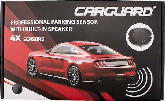 CarGuard Sistem de Parcare Auto cu Buzzer și 4 Senzori 23.8mm în Culoare Negru