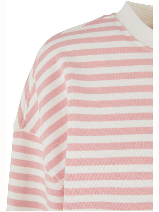 Ladies Μακρύ Γυναικείο Φούτερ Lemonade pink / white sand