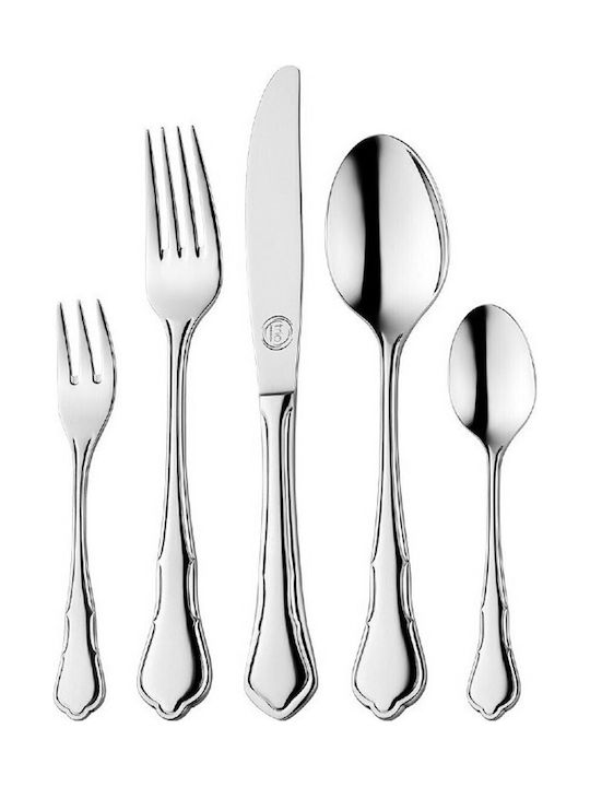 Cryspo Trio 'chippendale' Spoon Set Dinner Stainless Silver 45.8050.75 6pcs