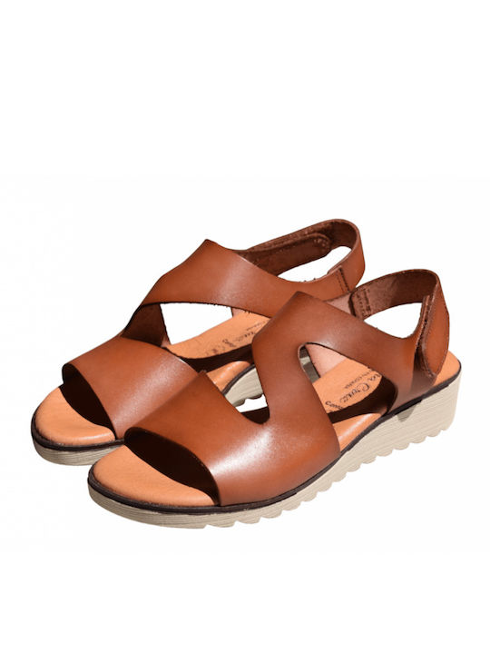 Damenplattformen Tabac Braun