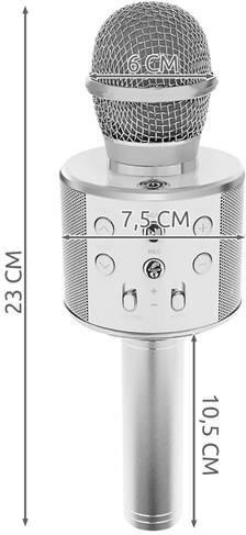 Μικρόφωνο Karaoke Ασύρματο Zola ZY18993QWS7 Γκρι