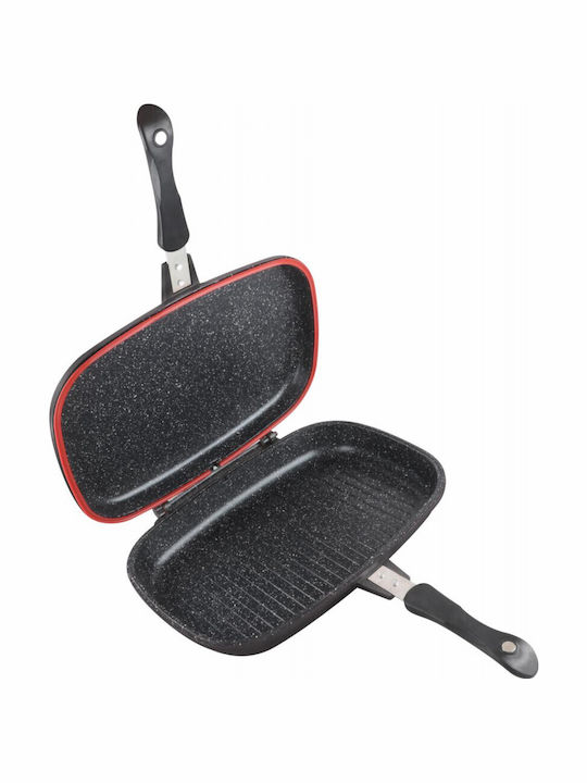 Heinner Dark Line Classic Double Grill made of Aluminum with Non-Stick Coating