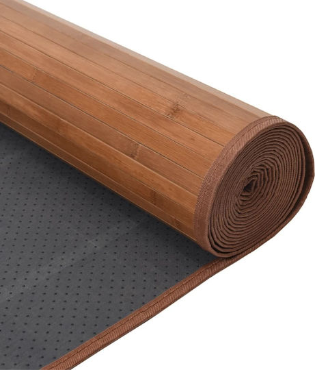 vidaXL Противоплъзгащо Килим Правоъгълена Bamboo