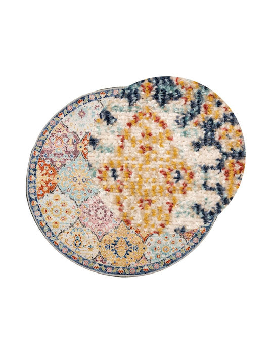 vidaXL Rug Outdoor Round Multicolour