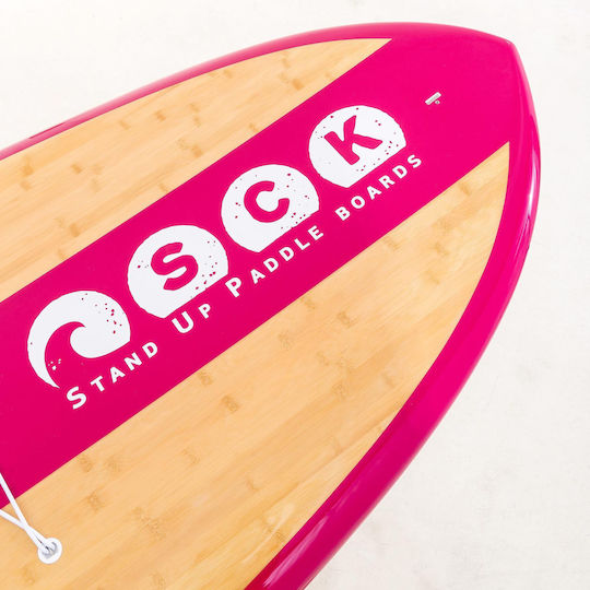SCK BAMBOO Ruby 10'6'' Bamboo Σανίδα SUP με Μήκος 3.2m Ροζ