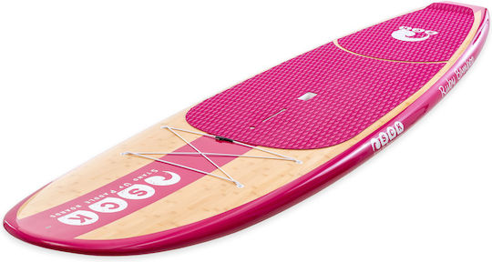 SCK BAMBOO Ruby 10'6'' Bamboo Σανίδα SUP με Μήκος 3.2m Ροζ