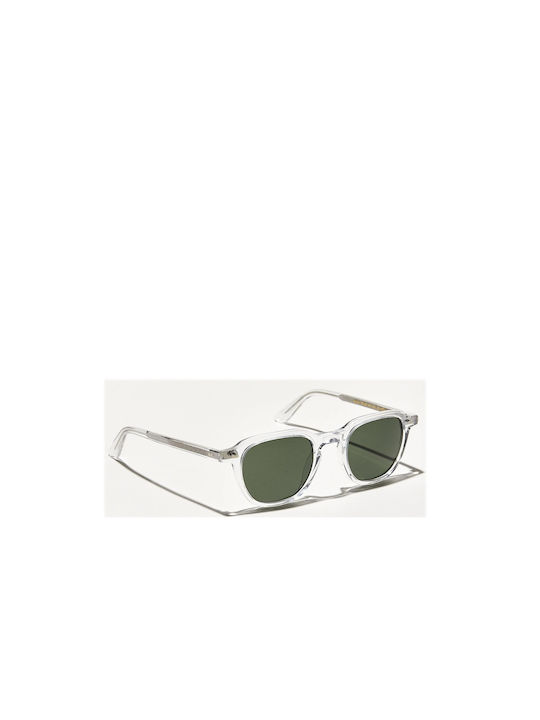 Moscot Sunglasses with Transparent Plastic Frame and Green Lens BILLIK CRYSTAL