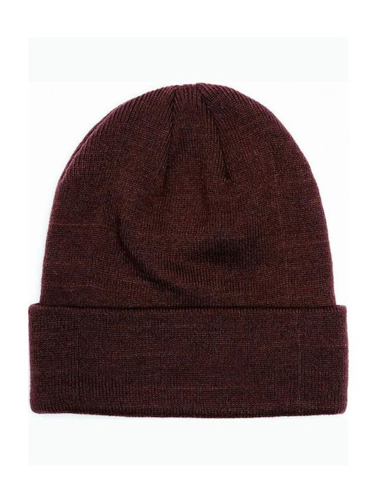 Beanie Unisex Σκούφος Πλεκτός σε Μπορντό χρώμα