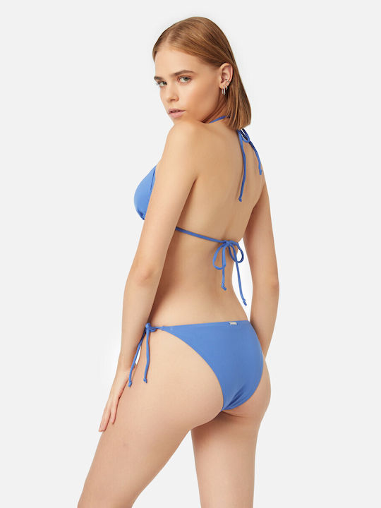 Minerva Bikini Slip με Κορδονάκια Blue