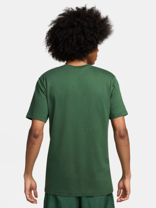 Nike Herren T-Shirt Kurzarm Grün