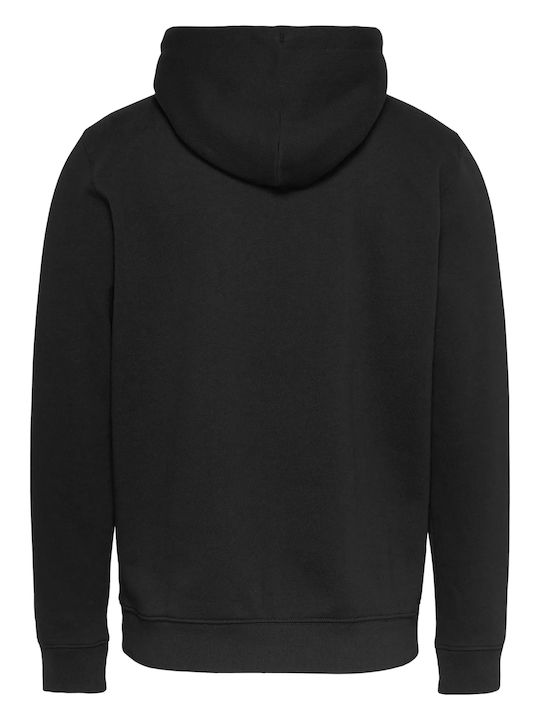 Tommy Hilfiger Men's Sweatshirt Jacket with Hood and Pockets Black