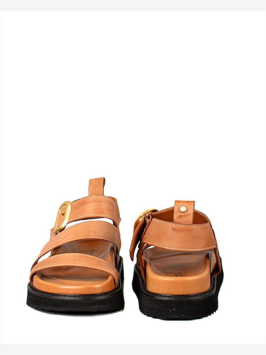 Sandale casual damă Flatforme în Culoare Maro