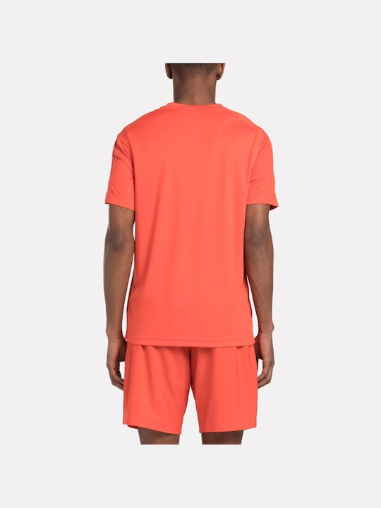Reebok Herren Sport T-Shirt Kurzarm Orange