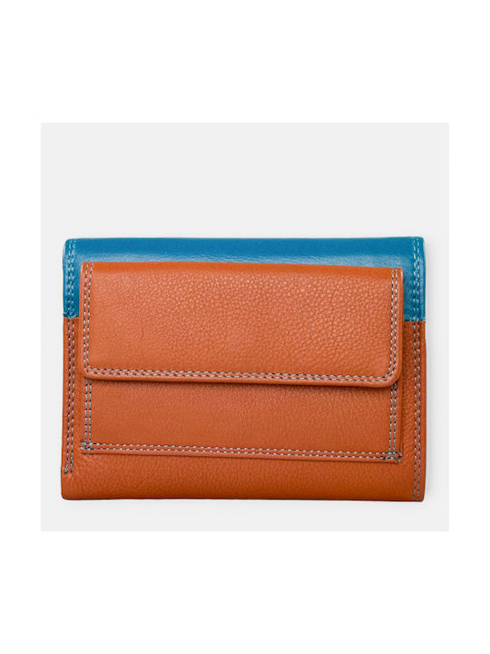 Forest Large Leather Women's Wallet Blue