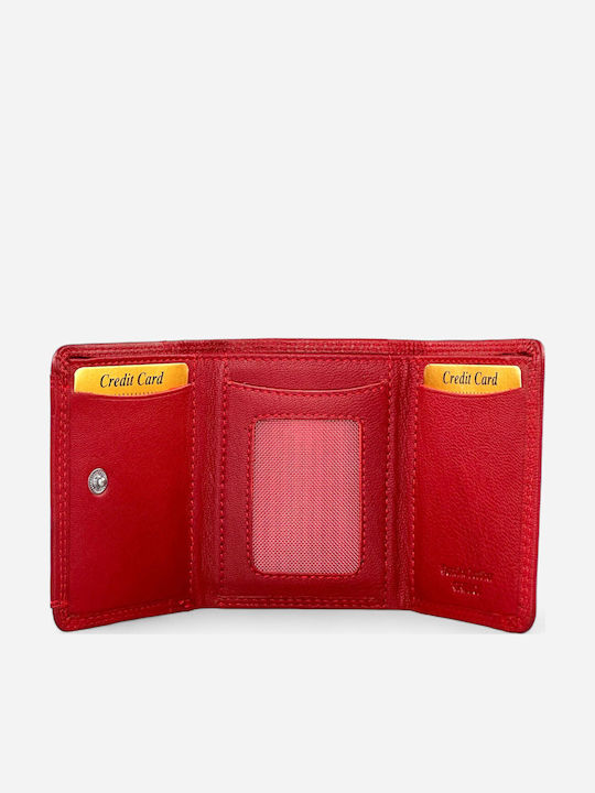Small Leather Women's Wallet Classic Red