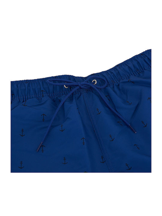 Costume de baie bărbați Pantaloni scurți Albaștri cu Model